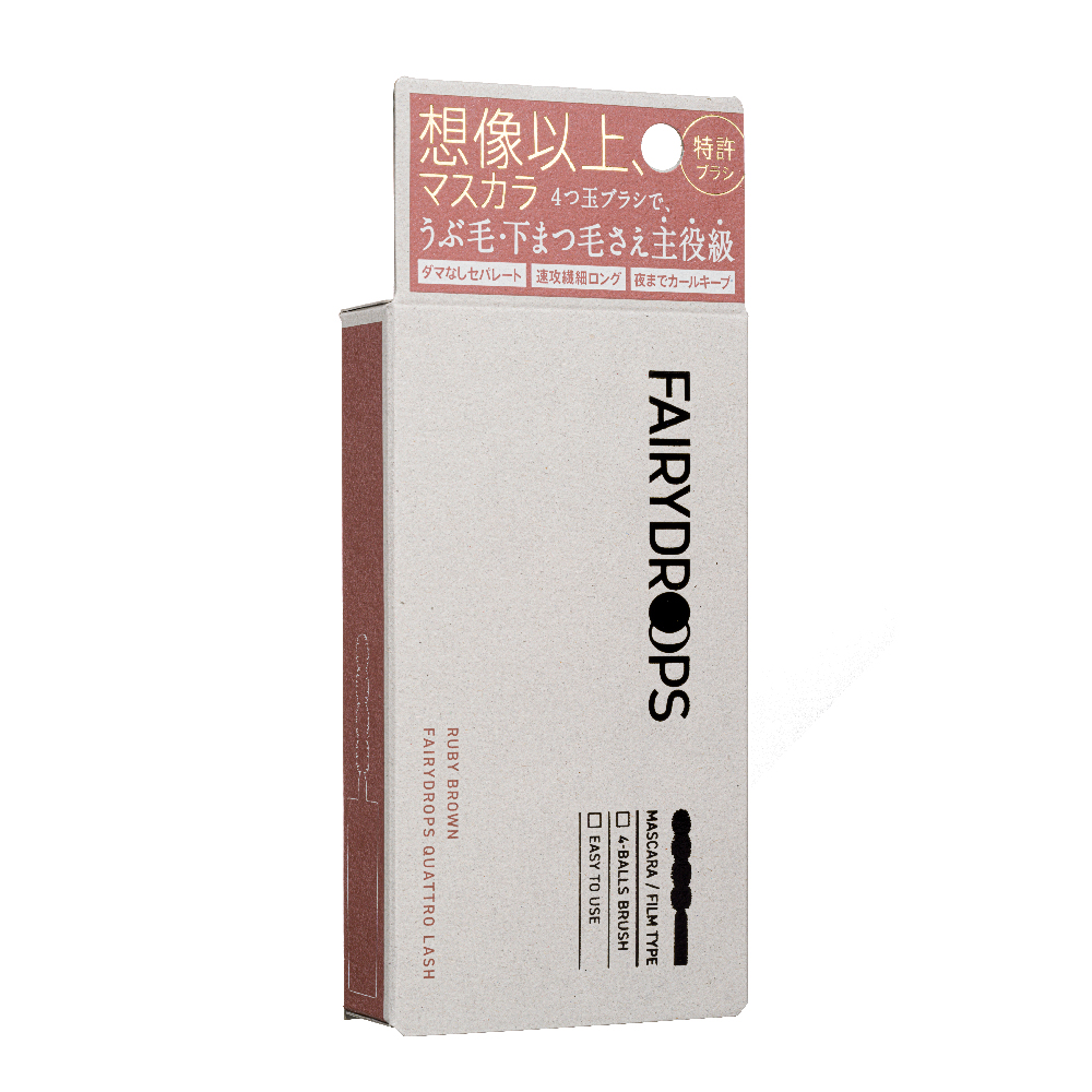 フェアリードロップス クアトロラッシュ（マスカラ フィルムタイプ） RUBY BROWN
