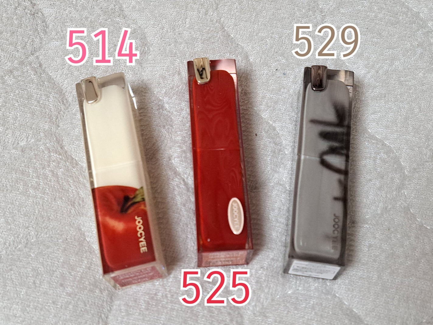 Joocyee グレーズフィルムルージュ/Joocyee/口紅を使ったクチコミ(2枚目)