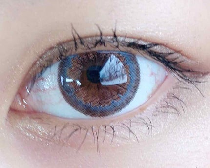 LARME MOISTURE UV(ラルムモイスチャーUV) セピアムーン/LARME/カラーコンタクトレンズを使ったクチコミ(2枚目)