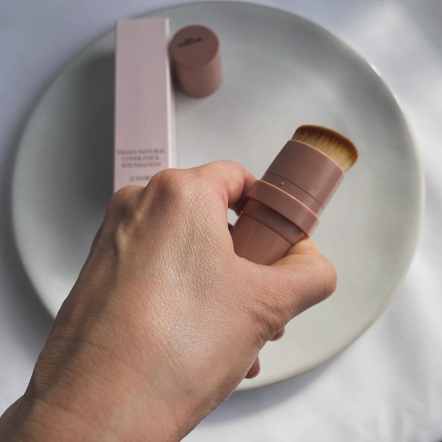 ヴィーガンナチュラルカバースティックファンデーション/DERMASHARE/その他ファンデーションを使ったクチコミ(4枚目)