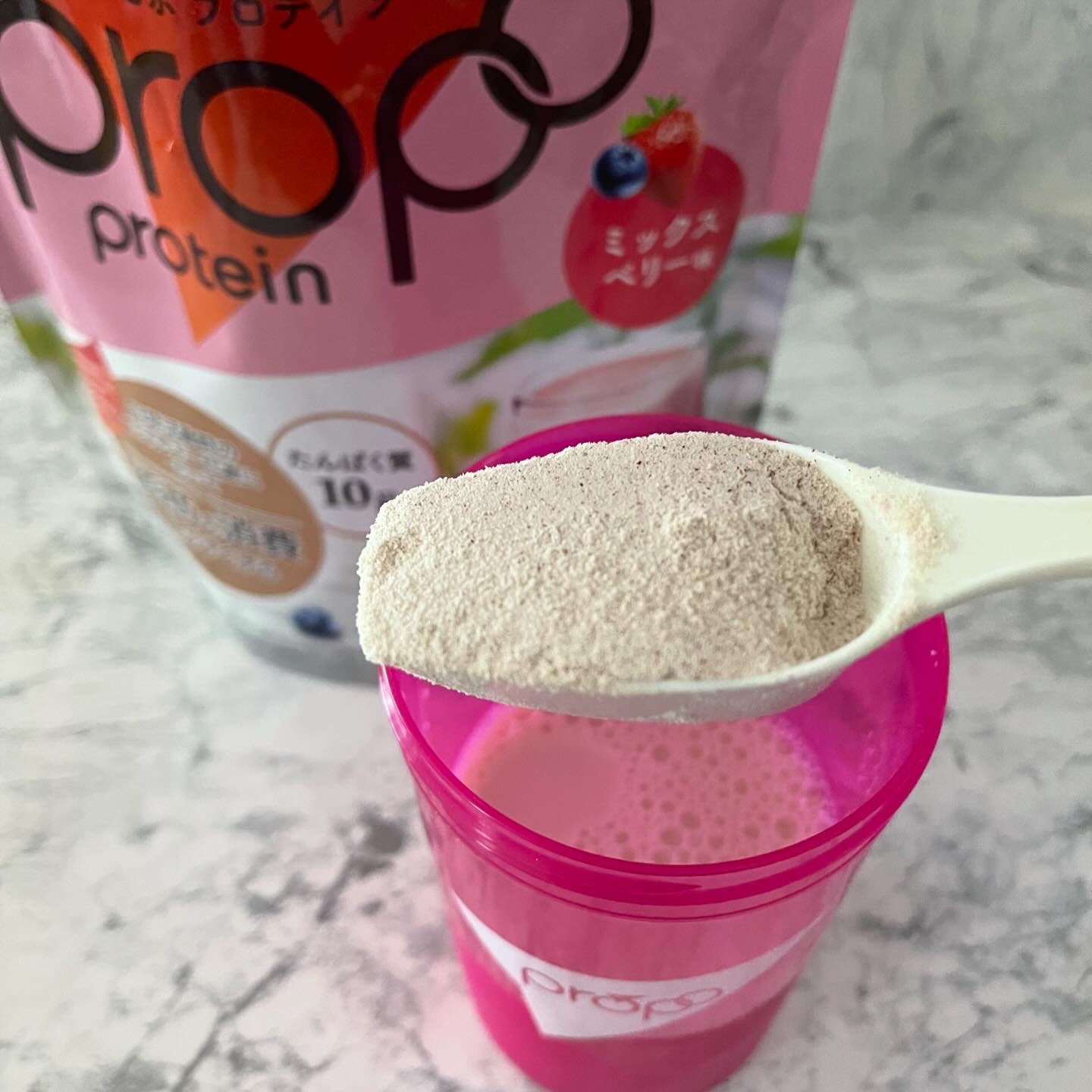 プロポ プロテイン(カフェオレ味)/ロート製薬/その他プロテインを使ったクチコミ（3枚目）