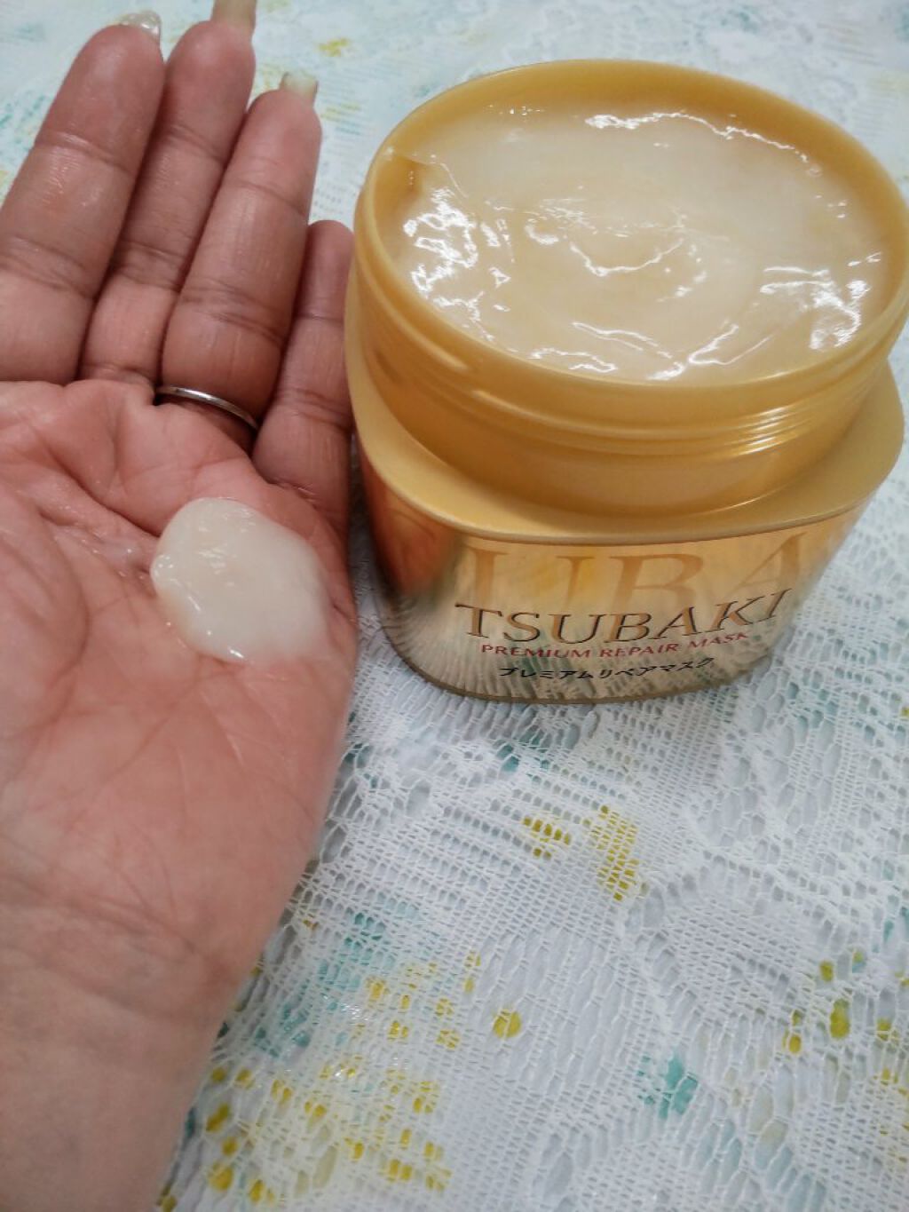 プレミアムリペアマスク（資生堂　プレミアムリペアマスク）/TSUBAKI/ヘアマスク・ヘアパックを使ったクチコミ（2枚目）