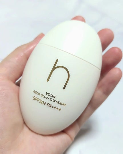 ヴィーガンアクアグロウサンセラム/HAMEL/日焼け止めローションを使ったクチコミ(3枚目)