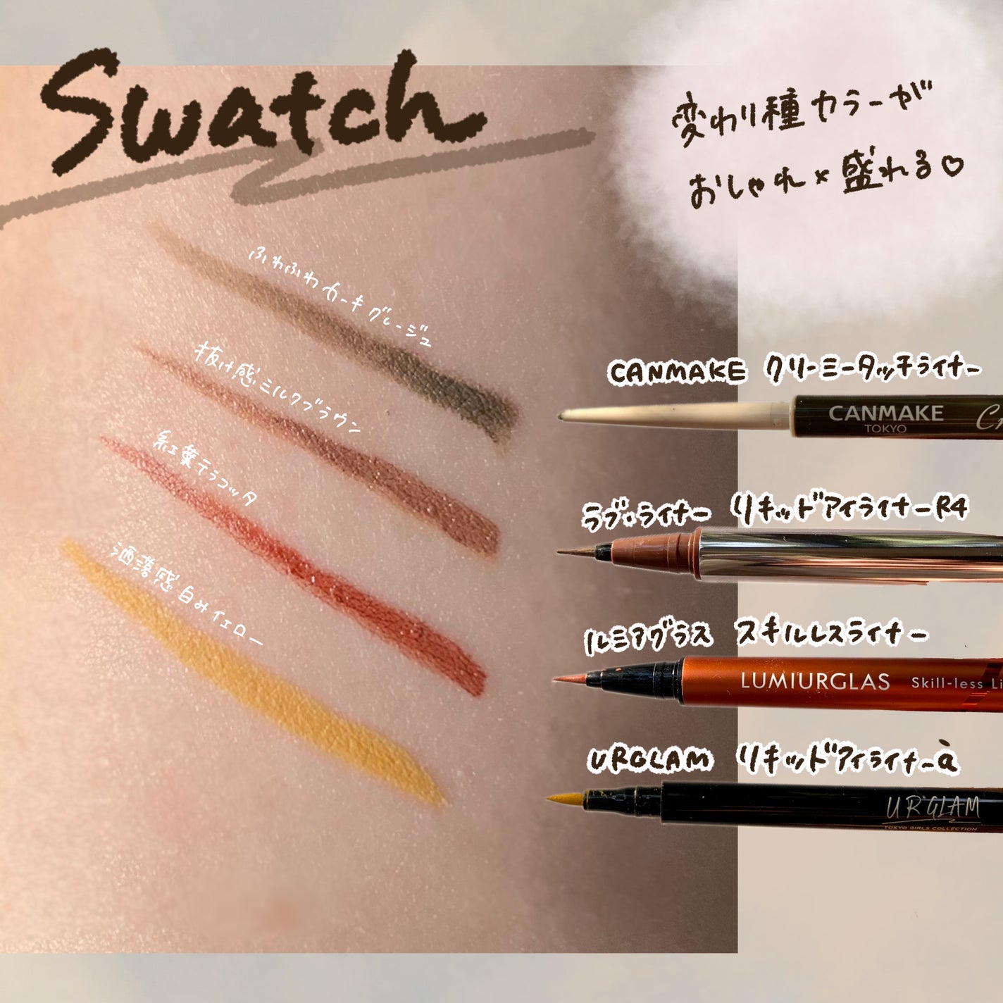 クリーミータッチライナー/キャンメイク/ジェルアイライナーを使ったクチコミ(6枚目)