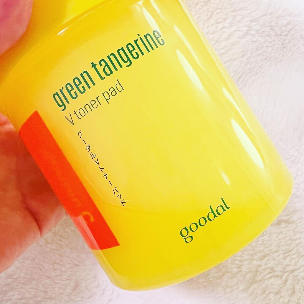 グリーンタンジェリン ビタCダークスポットケアパッド/goodal/トナーパッドを使ったクチコミ（1枚目）