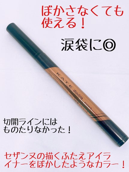 ダブルラインエキスパート LB-1 自然にみせる極薄ブラウン/KATE/リキッドアイライナーを使ったクチコミ(3枚目)