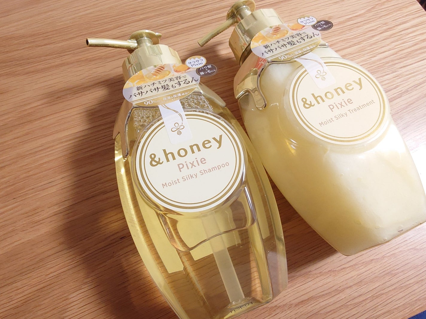 アンドハニー ピクシー モイストシルキー シャンプー1.0/ヘアトリートメント2.0/&honey/市販シャンプーを使ったクチコミ(1枚目)