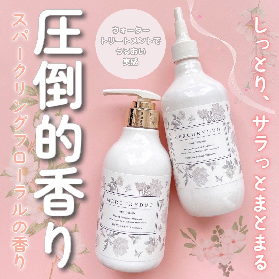 フレグランスシャンプー&ウォータートリートメント スパークリングフローラルの香り/MERCURYDUO/市販シャンプーを使ったクチコミ(1枚目)