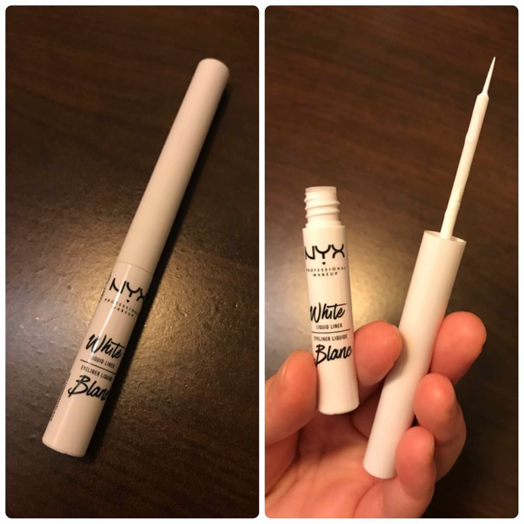 ホワイト リキッド ライナー/NYX Professional Makeup/リキッドアイライナーを使ったクチコミ(1枚目)