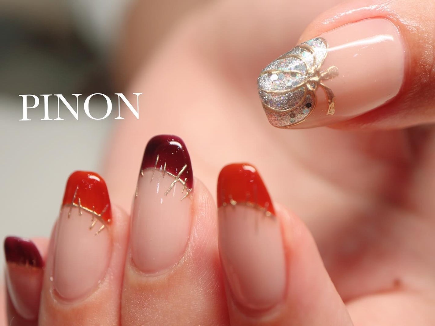 shino on LIPS 「お持ち込みネイル☺︎色変更でお好みのカラートーンに♡ハロウィン..」(2枚目)