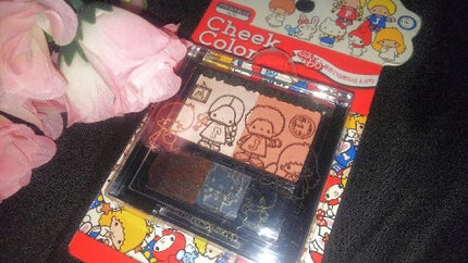 チークカラー サンリオ キャラクターズ/しまむら/パウダーチークを使ったクチコミ(1枚目)