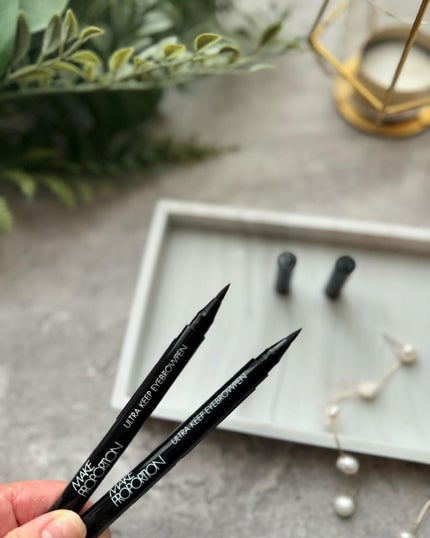 ウルトラキープアイブロウペン/メイクプロポーション/眉ティントを使ったクチコミ(2枚目)