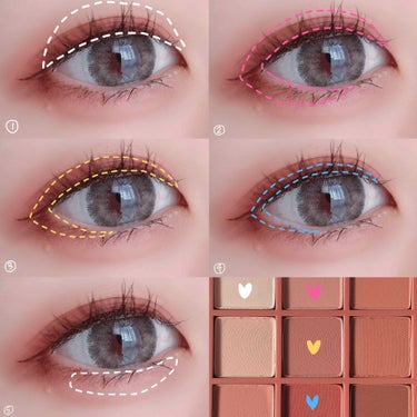 3CE MOOD RECIPE MULTI EYE COLOR PALETTE/3CE/アイシャドウパレットを使ったクチコミ（2枚目）