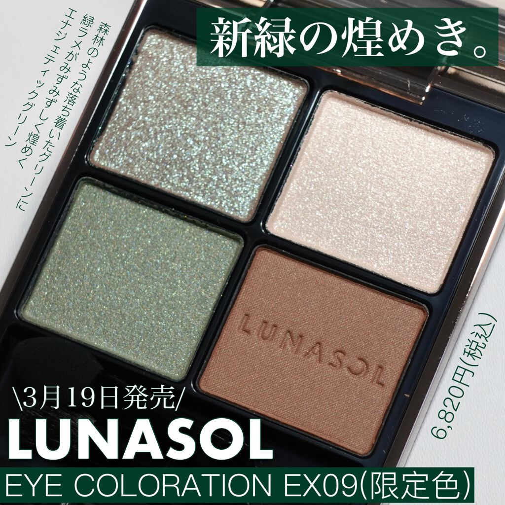 アイカラーレーション EX09（限定発売）/LUNASOL/アイシャドウパレットを使ったクチコミ（1枚目）