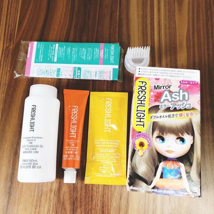 ミルキーヘアカラー ミラーアッシュ/フレッシュライト/ヘアカラーを使ったクチコミ(2枚目)