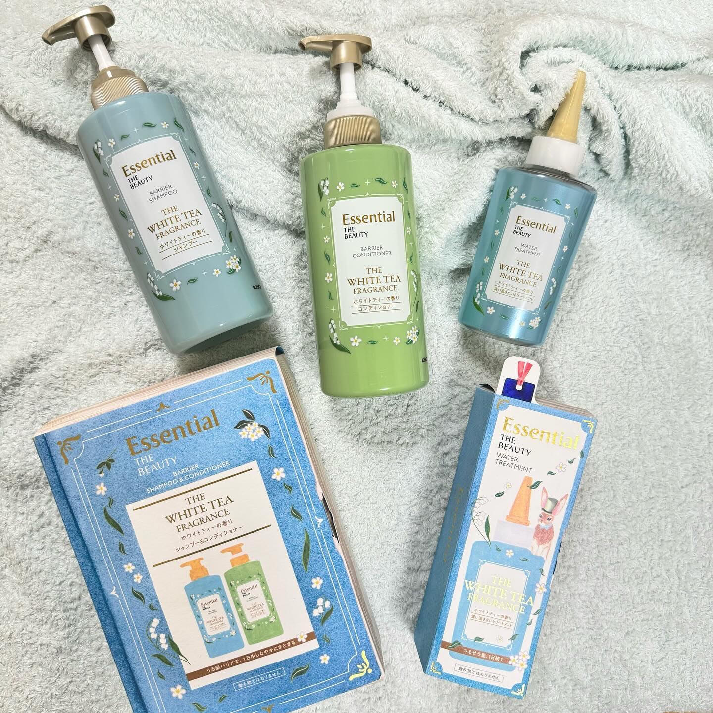 エッセンシャル ザビューティ 髪のキメ美容ウォータートリートメント ホワイトティーの香り/エッセンシャル/アウトバストリートメントを使ったクチコミ（2枚目）