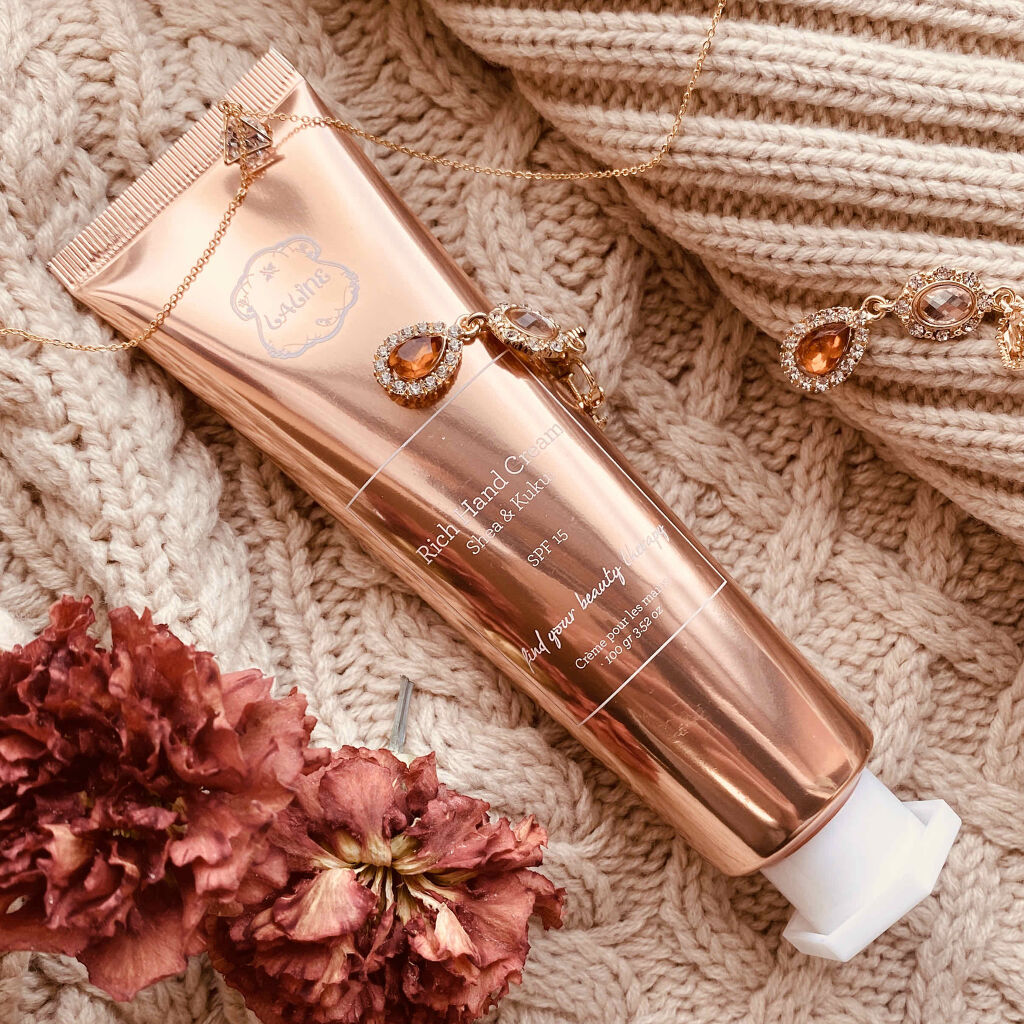 SHEA＆KUKUI  リッチハンドクリーム SPF15/Laline/ハンドクリームを使ったクチコミ（2枚目）