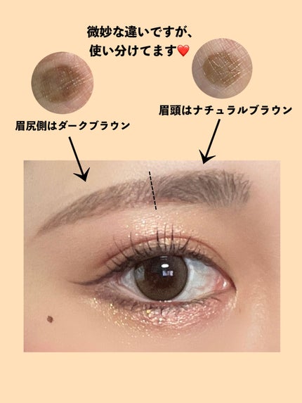 ティントリキッドアイブロウ/ヘビーローテーション/眉ティントを使ったクチコミ(3枚目)