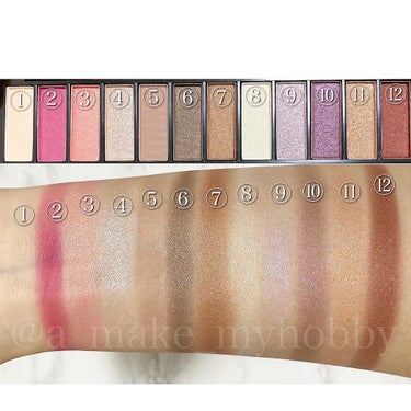 UR GLAM LUXE　12 COLORS EYESHADOW PALLET/U R GLAM/パウダーアイシャドウを使ったクチコミ（2枚目）