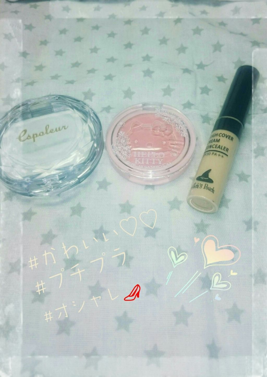 Blooming Kitty パウダーチーク/DAISO/パウダーチークを使ったクチコミ（2枚目）