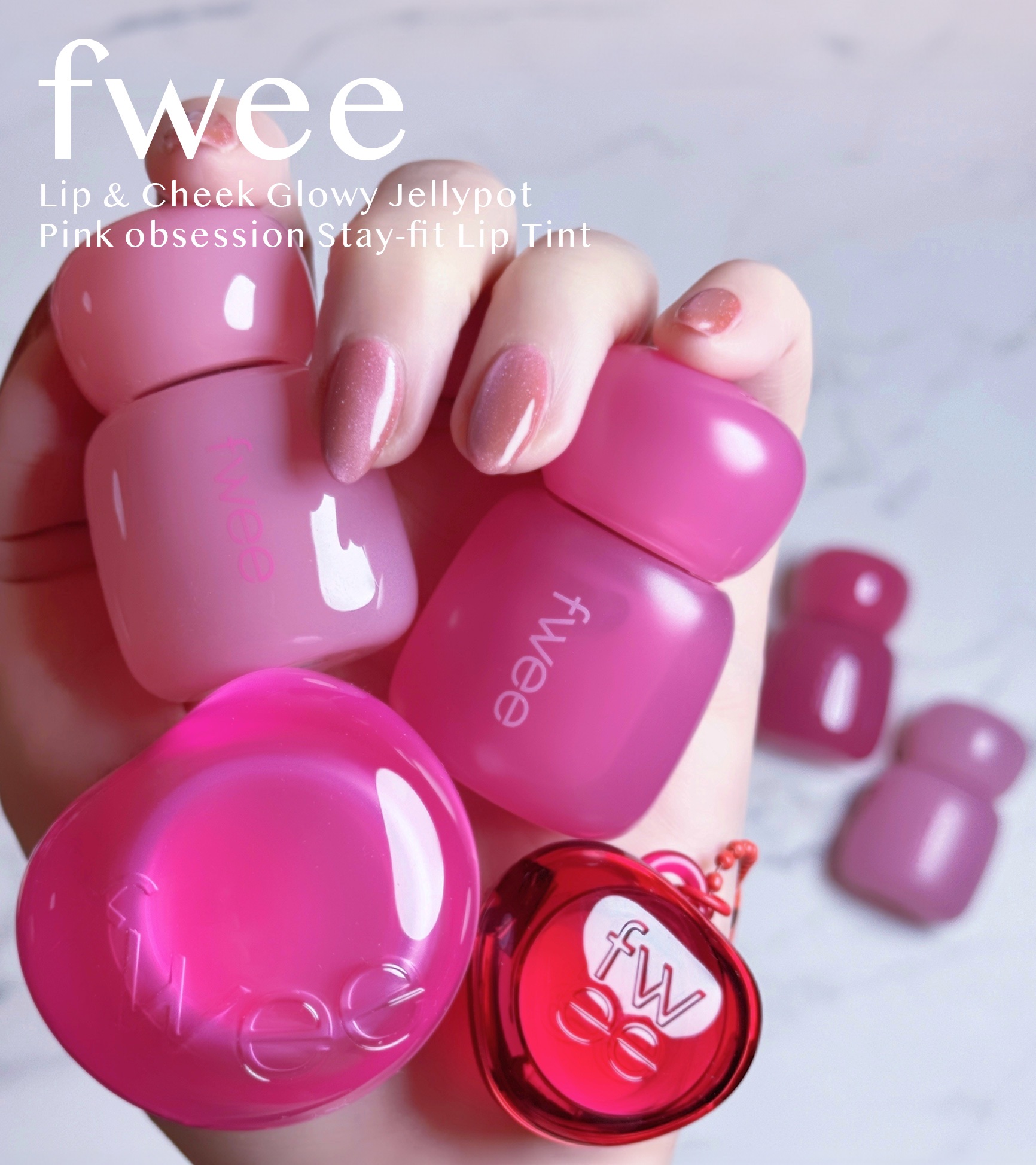 フィー ピンクオブセッションステイフィットティント M06 ベイピンク/fwee/リップティントを使ったクチコミ（1枚目）