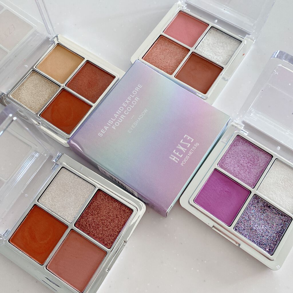 アイランドアドベンチャー4アイシャドウ/HEXZE(ヘックスゼ)/アイシャドウパレットを使ったクチコミ(1枚目)