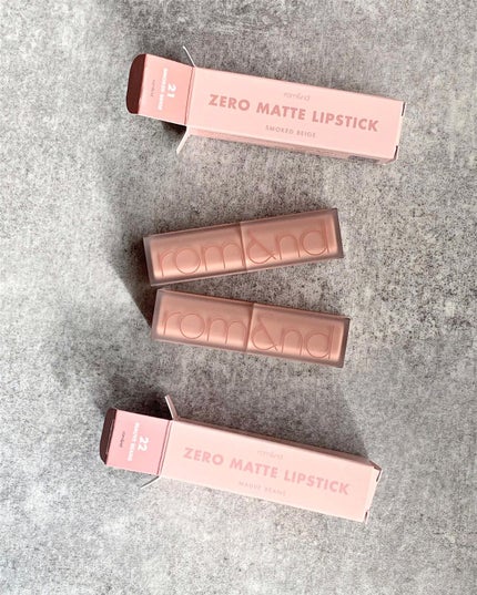 ゼロマットリップスティック/rom&nd/口紅を使ったクチコミ(2枚目)