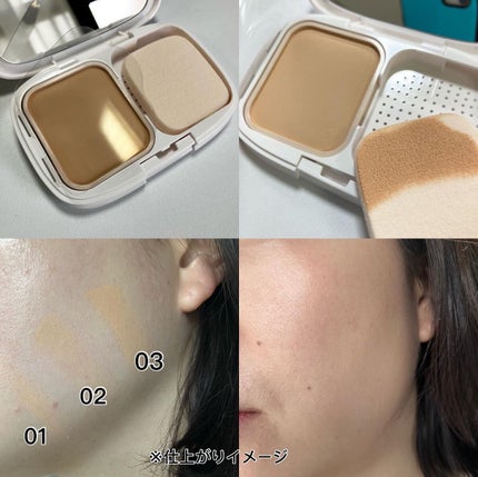 パウダーファンデーション/media luxe/パウダーファンデーションを使ったクチコミ(2枚目)