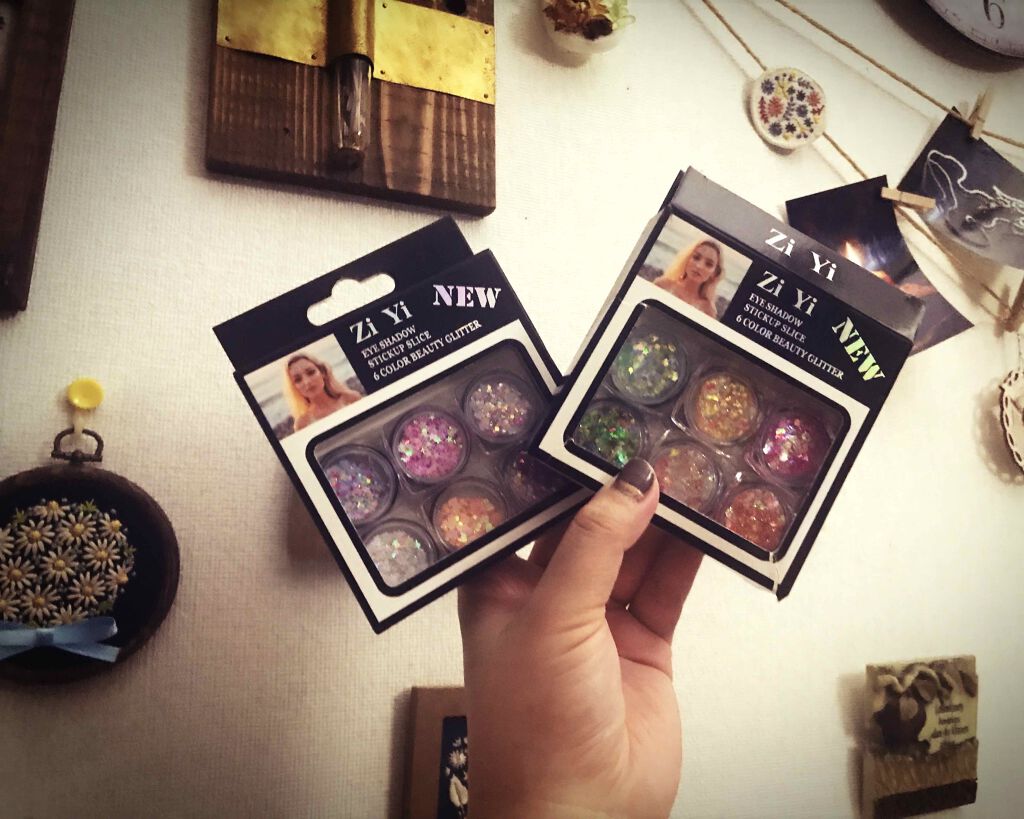 Zi Yi EYESHADOW STICKUP SLICE 6COLOR BEAUTY GLITTER/サンキューマート/ジェル・クリームアイシャドウを使ったクチコミ(1枚目)