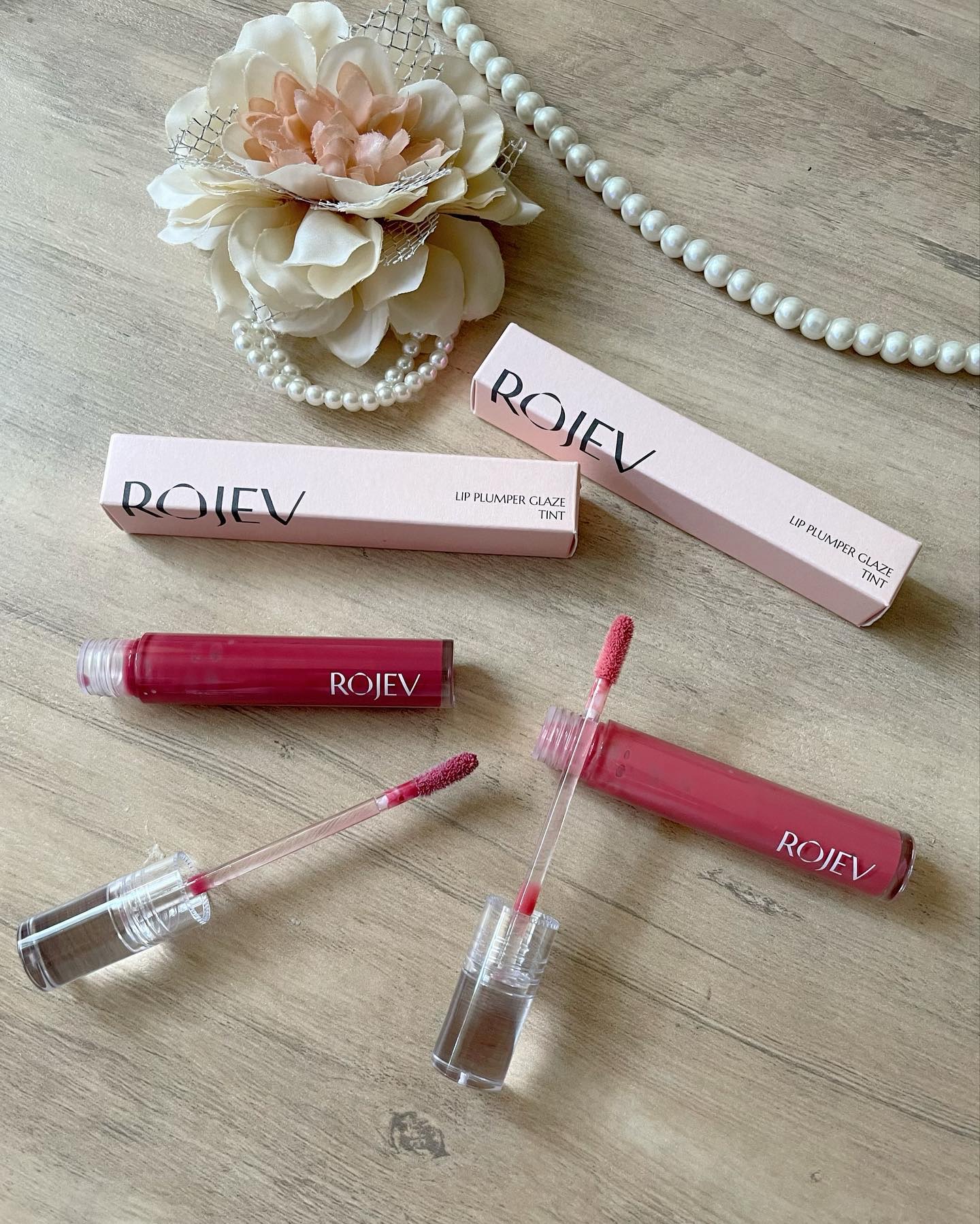 LIP PLUMPER GLAZE TINT/ROJEV/口紅を使ったクチコミ（2枚目）