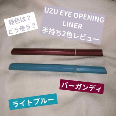 EYE OPENING LINER/UZU BY FLOWFUSHI/リキッドアイライナーを使ったクチコミ（1枚目）