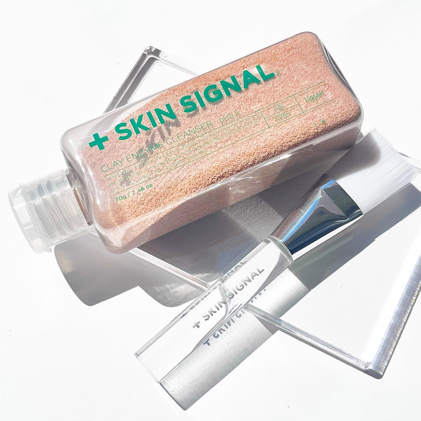 ピンククレイ酵素クレンザー/SKIN SIGNAL/洗顔パウダーを使ったクチコミ（1枚目）