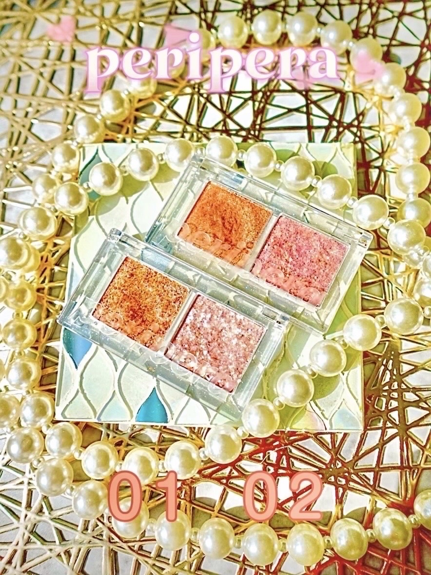  デュオ ポケット グリッター シャドウ 01 CARAMELIZED SALT/PERIPERA/アイシャドウパレットを使ったクチコミ（1枚目）