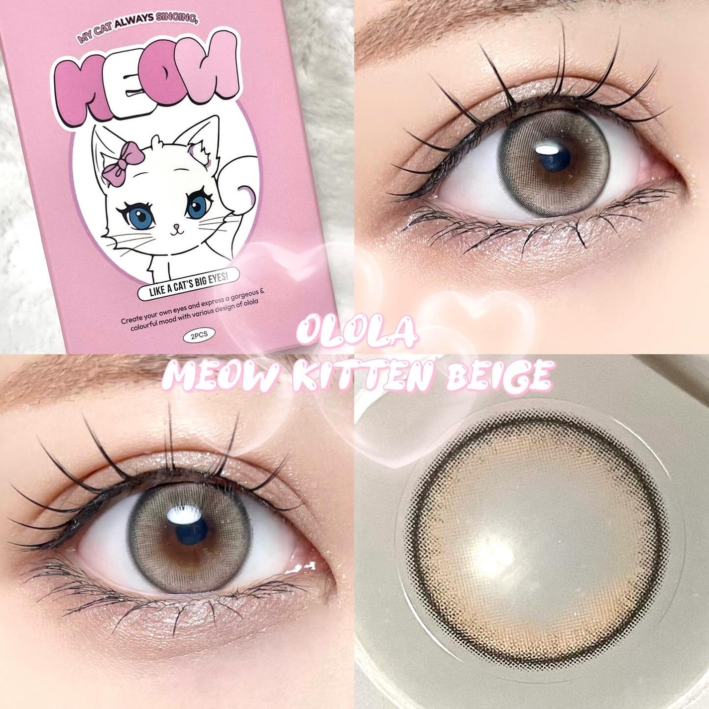 MEOW(ミヤオ) 1month/OLOLA/1ヶ月(1MONTH)カラコンを使ったクチコミ(1枚目)