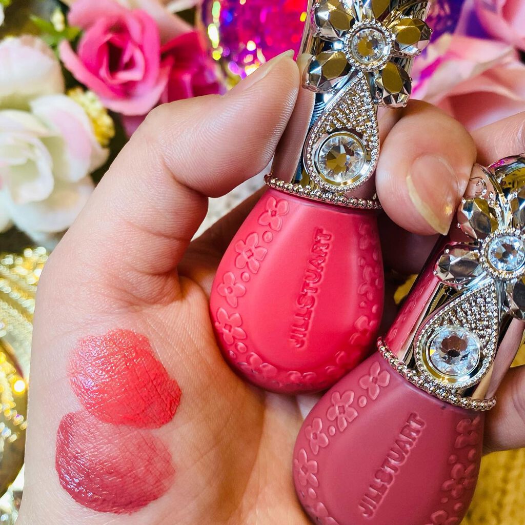 ジルスチュアート ブルームドロップ リップ＆チーク シフォン/JILL STUART/リキッドチークを使ったクチコミ（1枚目）