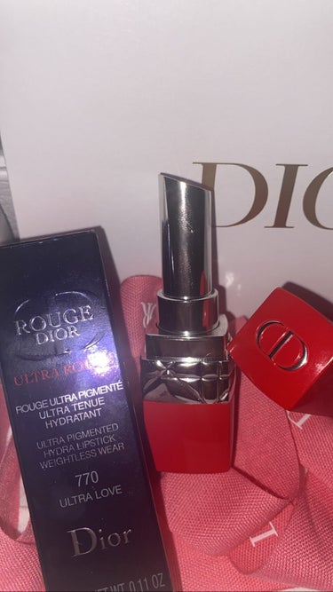 ルージュ ディオール ウルトラ ルージュ 770 ウルトラ ラブ/Dior/口紅を使ったクチコミ（1枚目）