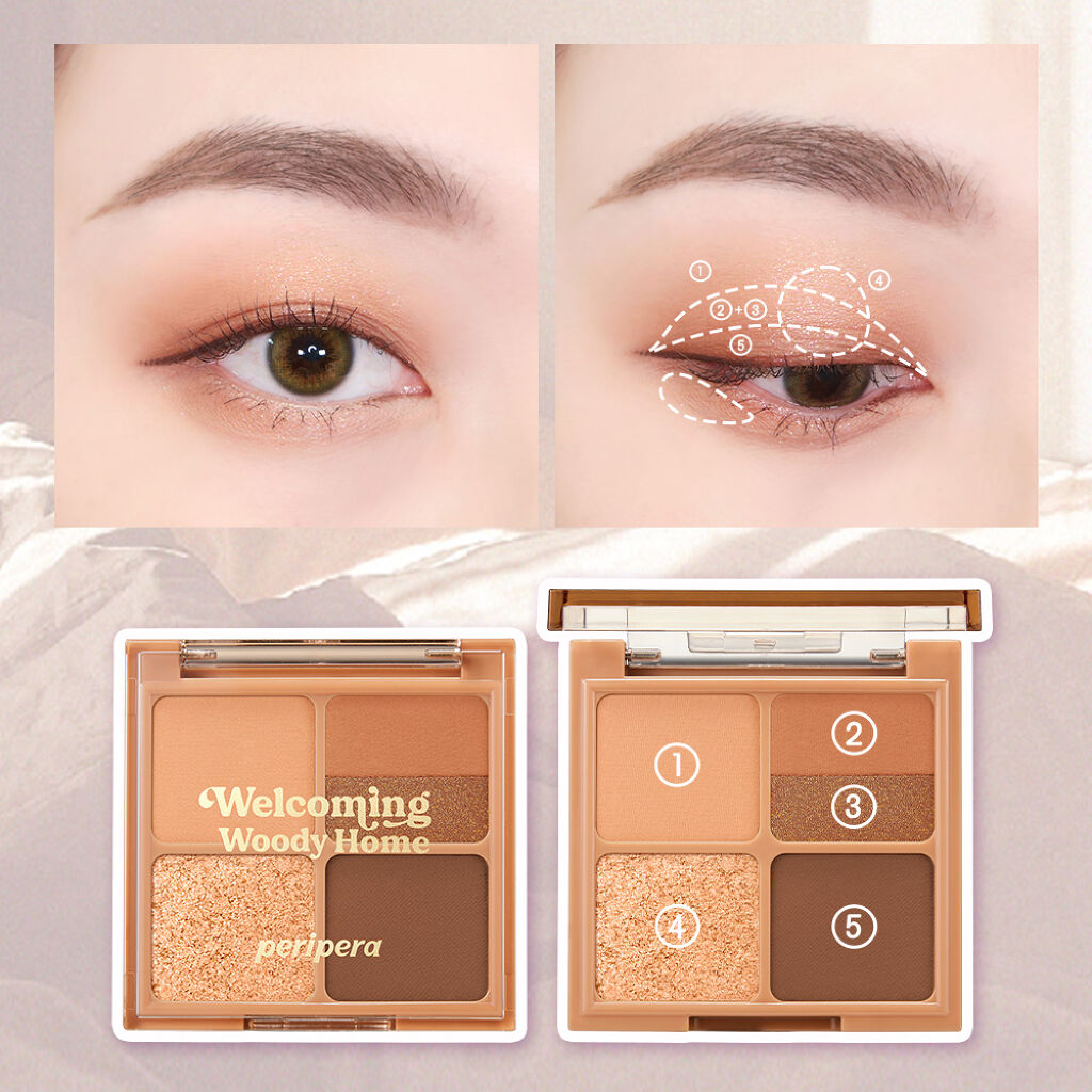 ペリペラ インク ポケット シャドウ パレット/PERIPERA/アイシャドウパレットを使ったクチコミ（2枚目）