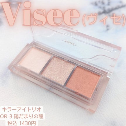 キラー アイ トリオ/Visée/アイシャドウパレットを使ったクチコミ(1枚目)