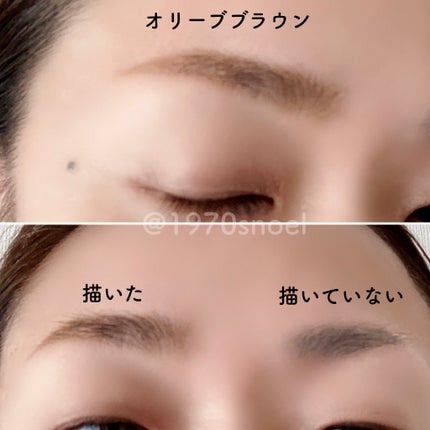 ブラシ付きアイブロウ繰り出し/CEZANNE/アイブロウペンシルを使ったクチコミ(4枚目)