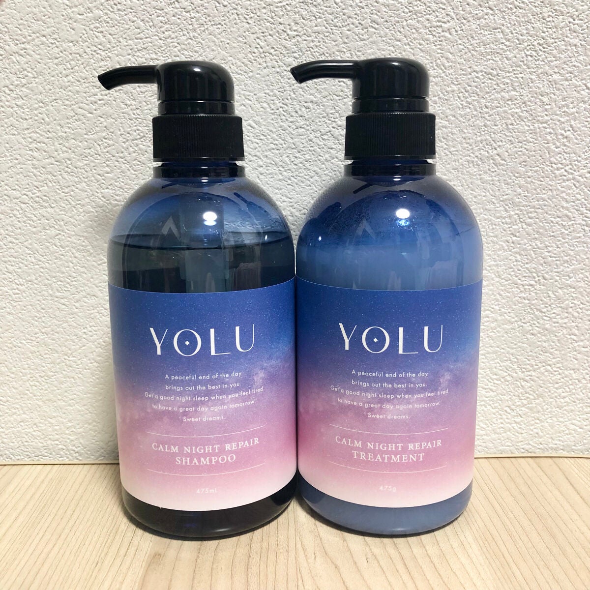 カームナイトリペアシャンプー/トリートメント/YOLU/市販シャンプーを使ったクチコミ(1枚目)