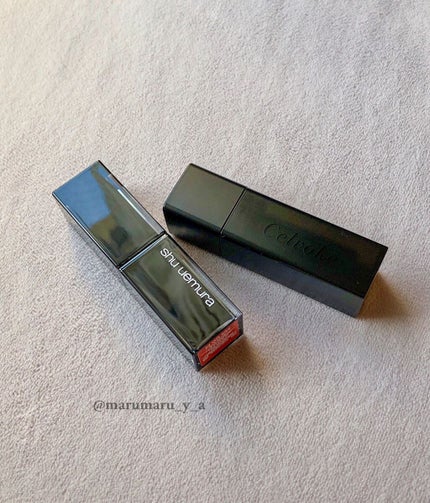 ルージュ アンリミテッド マット/shu uemura/口紅を使ったクチコミ(3枚目)