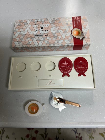 AGスリーピングパック 50個入り(10セッド)箱とスパチュラ付きなし 試してみた】ココチ AG スリーピングパック N COCOCHIの効果・肌