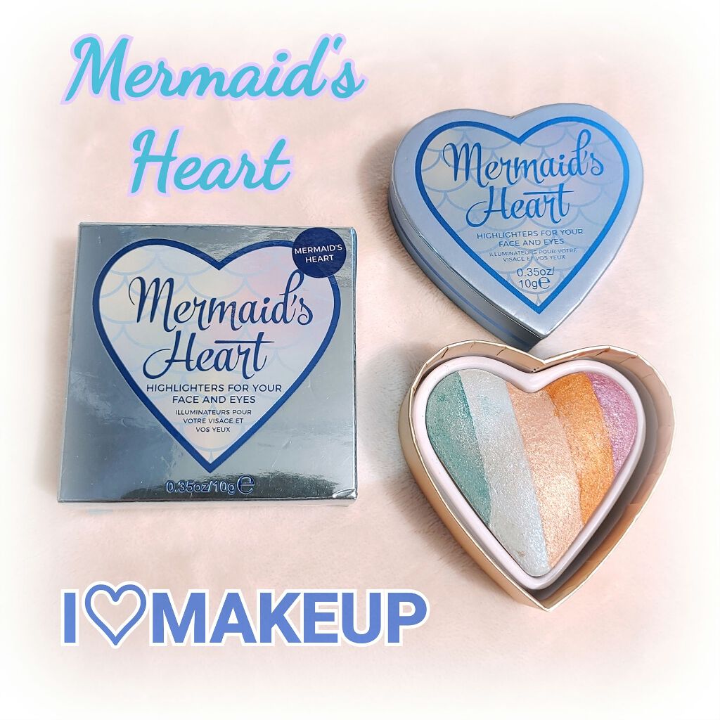 ハートハイライター マーメイドハート/MAKEUP REVOLUTION/パウダーハイライトを使ったクチコミ(1枚目)