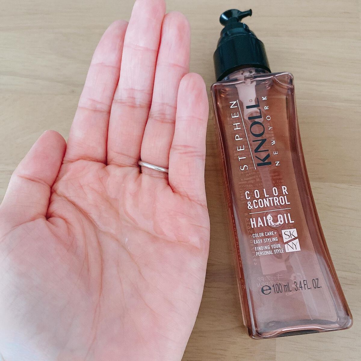 カラーコントロール ヘアオイル Ｗ/スティーブンノル ニューヨーク/ヘアオイルを使ったクチコミ（3枚目）