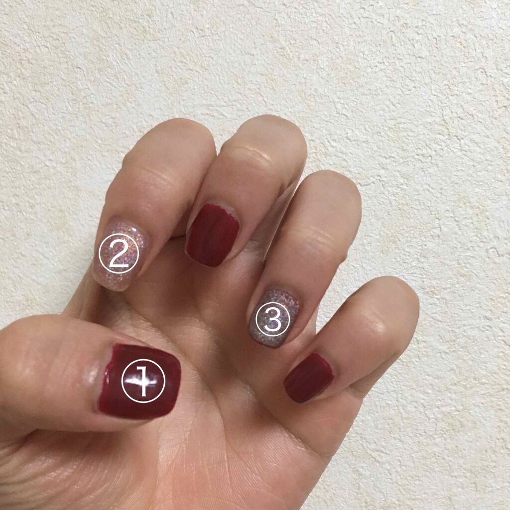 ガラスドロップジェルコート/MAJOLICA MAJORCA/ネイルトップコートを使ったクチコミ（3枚目）