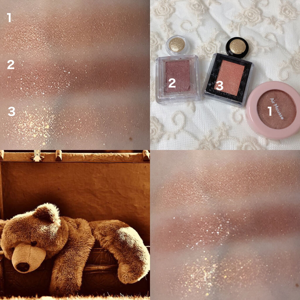 ピクニック エアームースアイズ/ETUDE/ジェル・クリームアイシャドウを使ったクチコミ（3枚目）