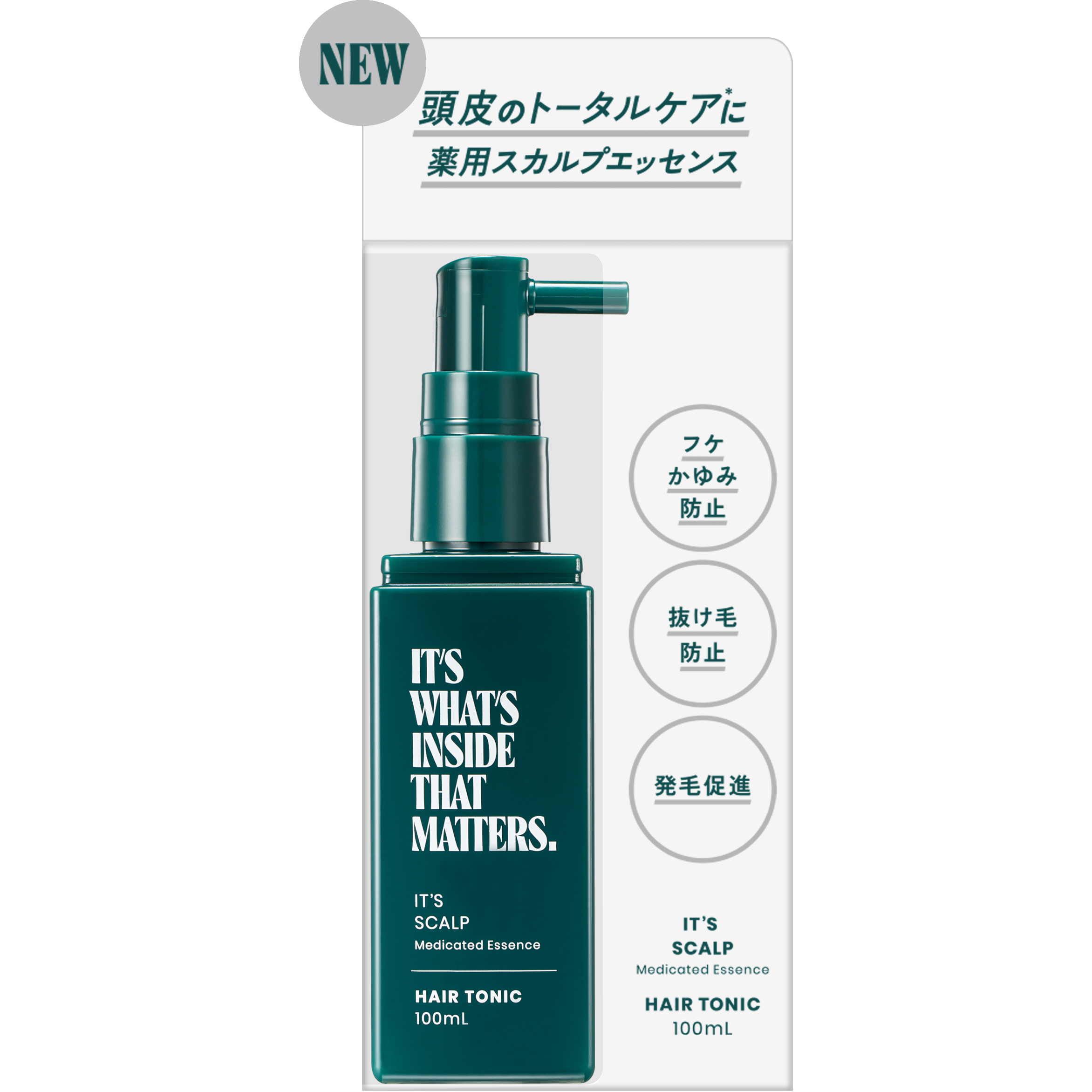 IT’S WHAT’S INSIDE THAT MATTERS. スカルプ メディケイティッド エッセンス【医薬部外品】