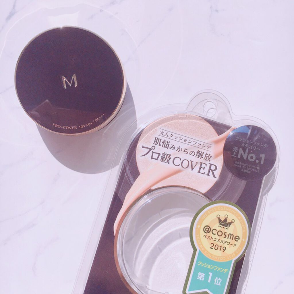 M クッション ファンデーション(プロカバー)/MISSHA/クッションファンデーションを使ったクチコミ(1枚目)