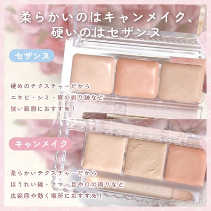 カラーミキシングコンシーラー/キャンメイク/パレットコンシーラーを使ったクチコミ(5枚目)