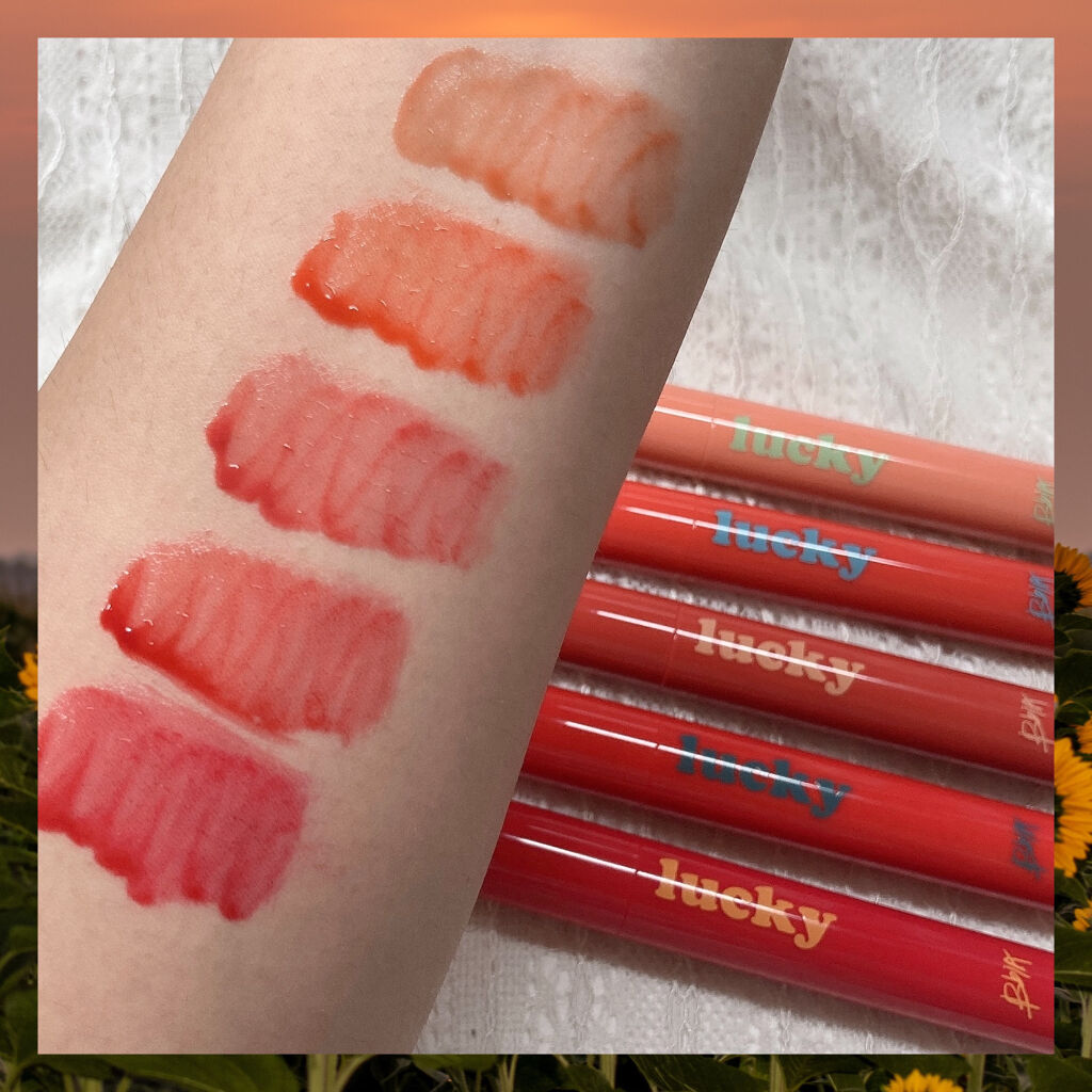 ラッキーシャインティント 03 勝運/BBIA/リップティントを使ったクチコミ（3枚目）